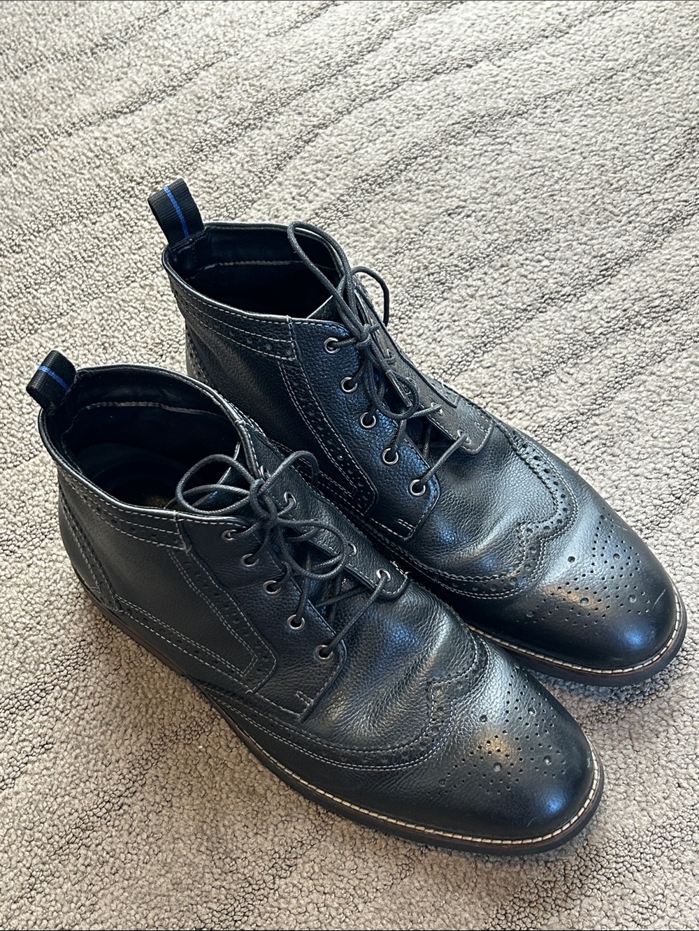 Nunn Bush Men's Odell Wingtip Chukka Boot KORE Comfort Technology Black Size 11
